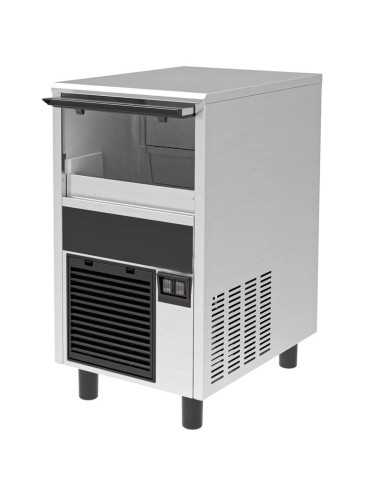 Machine à glaçons cylindriques creux 27 kg par 24h ouverte