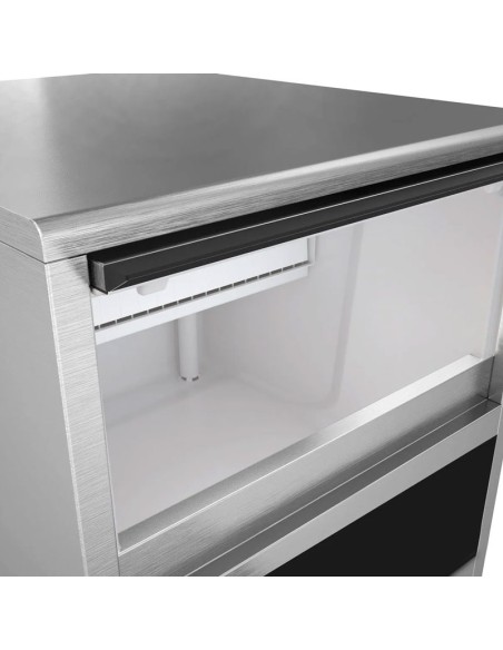 intérieur machine à glaçons cylindriques creux 33 kg par 24h 1
