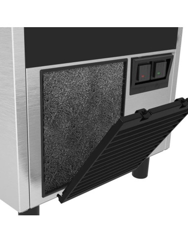 ouverture avant Machine à glaçons cylindriques pleins 66 kg par 24h