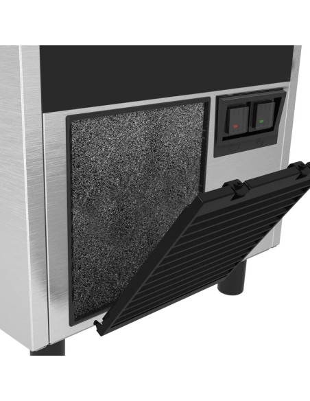 ouverture avant Machine à glaçons cylindriques pleins 66 kg par 24h