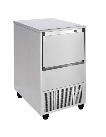 Machine a glacons cubiques pleins 99 kg par 24h inclinee