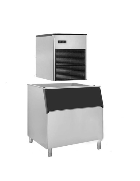 Machine à glaçons Nugget Ice 335 kg/24h avec bac à glaçons de 350 kg
