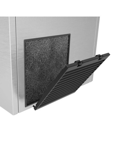 avant de la machine à glaçons cubiques pleins 230 kg par 24h avec bac à glaçons de 175 kg