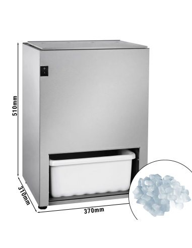 Dimensions broyeur à glace professionnel - 5 kg/min