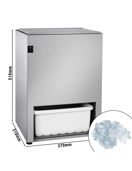 Dimensions broyeur à glace professionnel - 5 kg/min