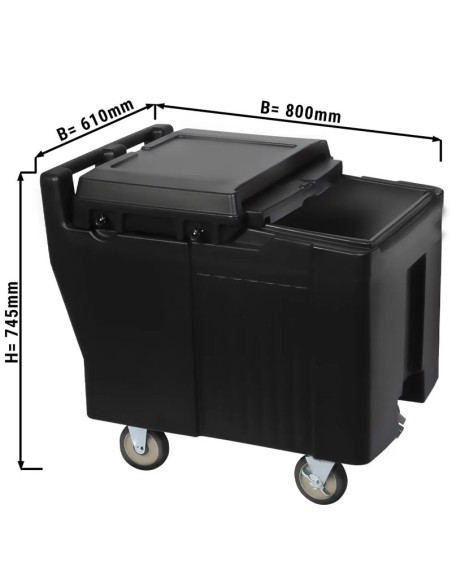 Chariot à glace sur roulettes - 125 litres -1