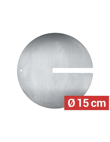 diametre plateau à viande pour brochette kebab avec fente - Ø 15 cm