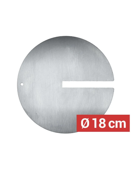 diametre du plateau à viande pour brochette kebab avec fente - Ø 18 cm