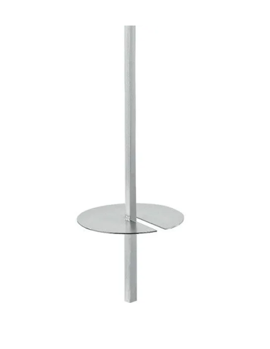 Plateau à viande pour brochette kebab avec fente - Ø 18 cm avec pic à brochette