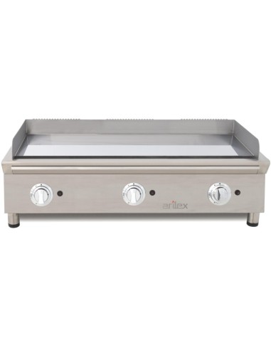 Plancha Fry-Top gaz en chrome dur 15 mm Arilex 100FRYGCN