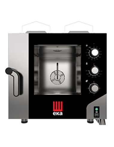 Four à gaz convection et vapeur 5 GN 1/1 panneau électromécanique Millenium