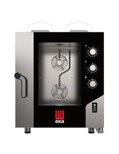 Four à gaz convection et vapeur 7 GN 1/1 panneau électromécanique Millenium