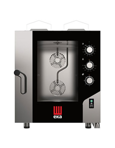 Four à gaz convection et vapeur 7 GN 1/1 panneau électromécanique Millenium