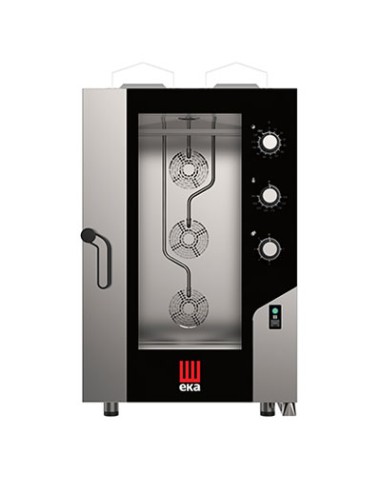 Four à gaz convection et vapeur 11 GN 1/1 panneau électromécanique Millenium