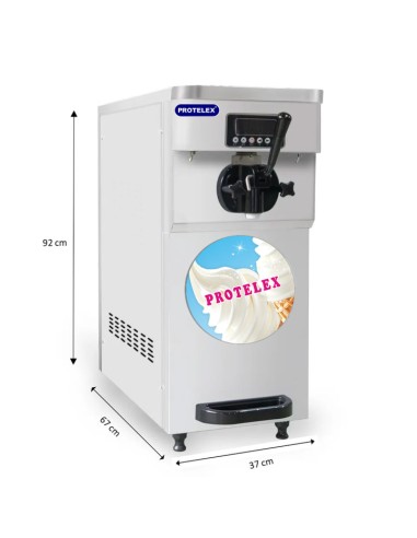Machine à glace italienne et Yaourt glacé 1 manette 2 kW version compacte- dimensions
