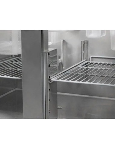 clayette table réfrigérée positive centrale profondeur 700 - 1 porte et 4 tiroirs - 1