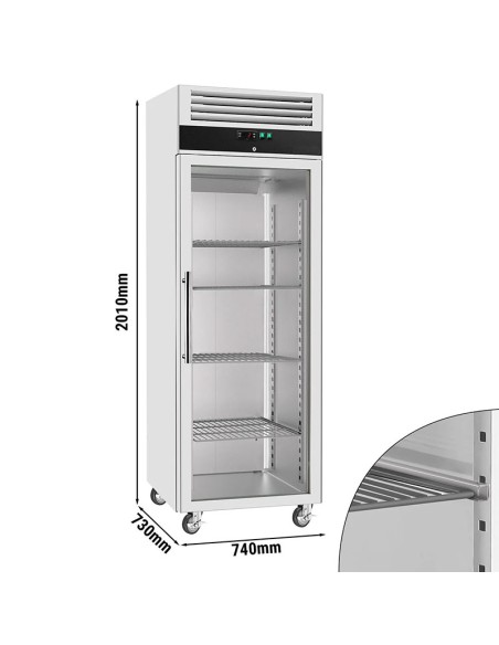 armoire refrigeree vitree positive inox 600l-2