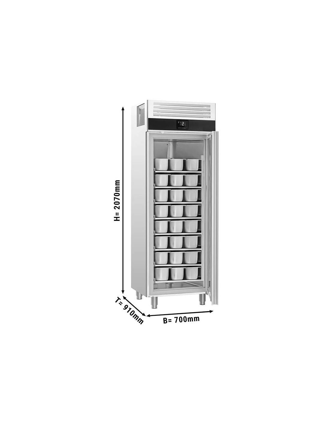 Housse De Protection Pour Congélateur Armoire - Tissu Oxford 210D - Tailles S Et L - Double Ouverture, Poches De Rangement