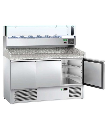 table preparation pizza led interieur