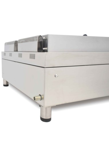 Plancha Fry-Top à gaz en chrome dur 15 mm et grill | Arilex 4