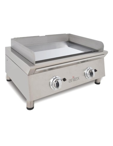 Plancha Fry-Top gaz en chrome dur 15 mm Arilex 70FRYGCN