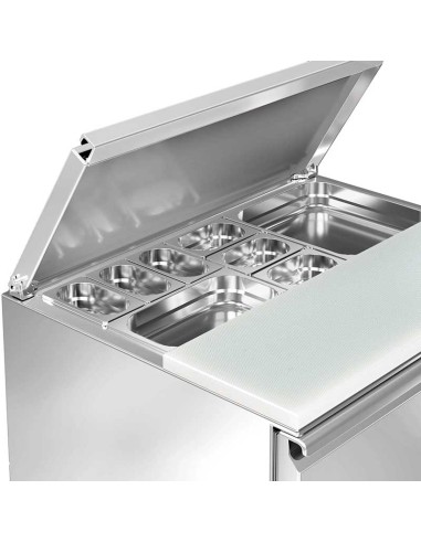 saladette refrigeree 2 portes interieur 2