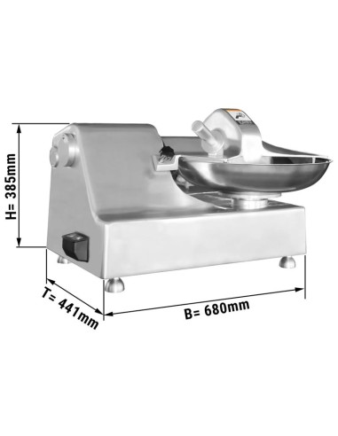 Dimensions cutter électrique de table 5,5 L