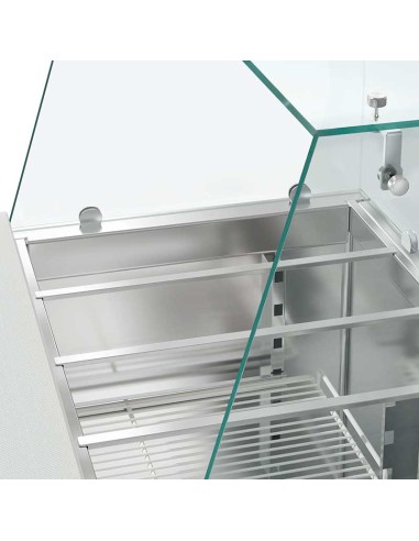 saladette refrigeree 3 portes 4 gn 1/1 dessus