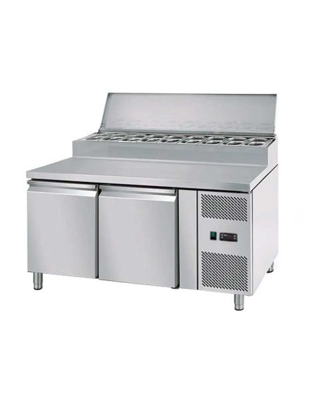 saladette refrigeree 2 portes et 7 bacs