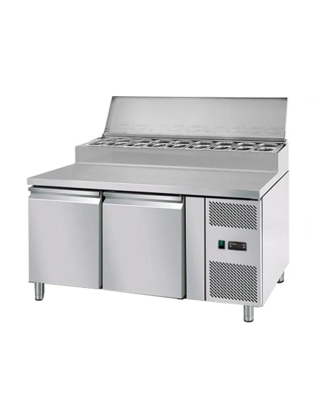 saladette refrigeree 2 portes et 8 bacs
