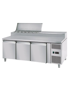 saladette refrigeree 3 portes et 10 bacs