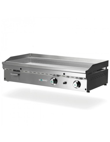 Plancha Fry-Top à gaz rainurée en chrome dur - 1200 mm