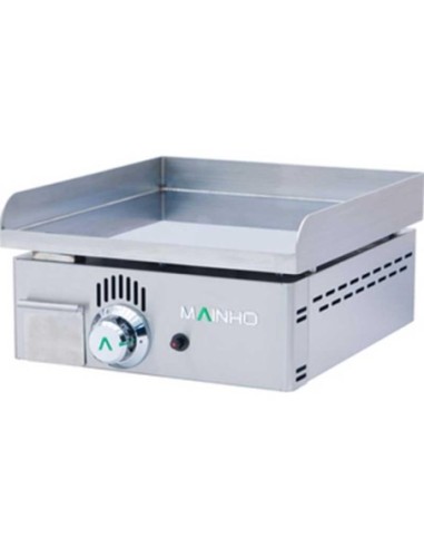 Plancha à gaz en acier rectifié Novo-Snack - L400| Mainho