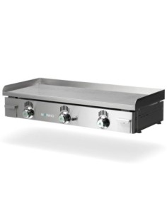 Plancha à gaz NOVO-SNACK rainurée en ACIER rectifié - L1000 mm | Mainho