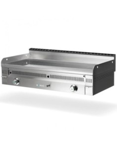 Fry-Top à gaz EURO-CROM - plaque rainurée en CHROME - L1200 mm| Mainho