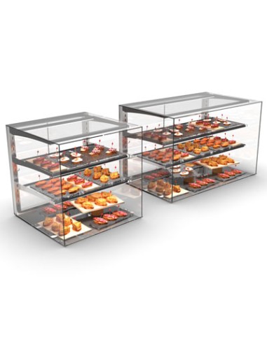 Vitrine d'exposition neutre sans structure - L 600 mm SAYL - 1