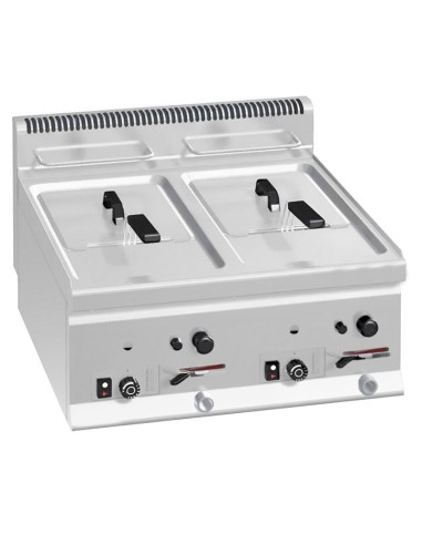 Friteuse à gaz professionnelle 2x8 litres à poser