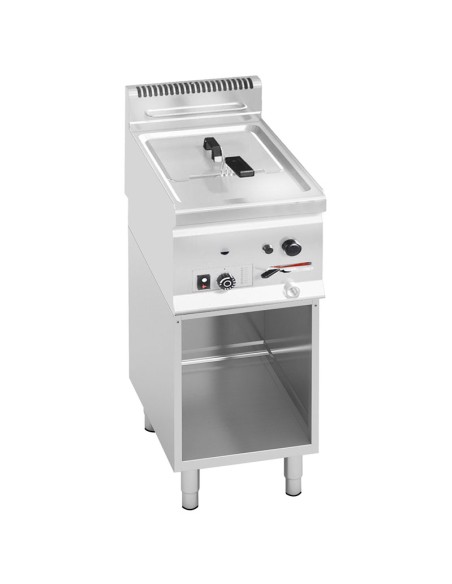 Friteuse à gaz professionnelle 8 litres sur meuble