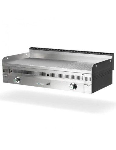 Plancha Fry-Top électrique mi-rainurée en acier - Mainho - 1