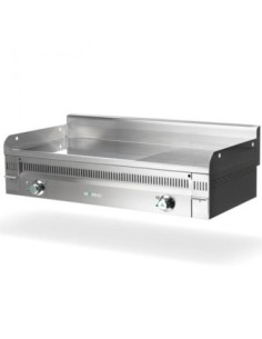 Fry-Top électrique EURO-CROM mi-rainurée en CHROME - L1200 | Mainho