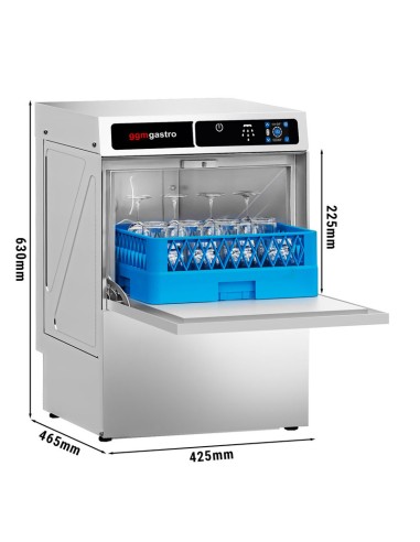 dimensions lave-verres professionnel avec pompe de vidange 35 x 35