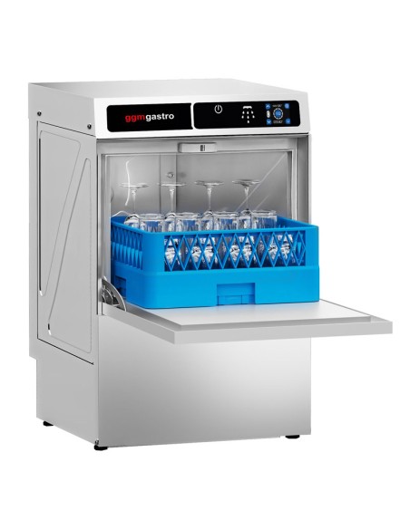 Lave-verres professionnel avec pompe de vidange 40 x 40 - 3,30 kW - 1
