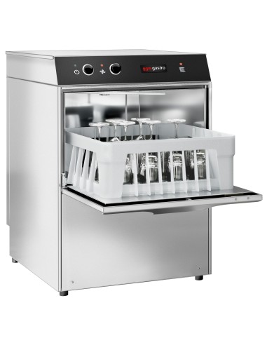 Lave-verres professionnel à double paroi avec pompe de vidange 35 x 35 - 2