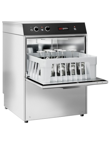 Lave-verres professionnel à double paroi avec pompe de vidange 35 x 35 - 2