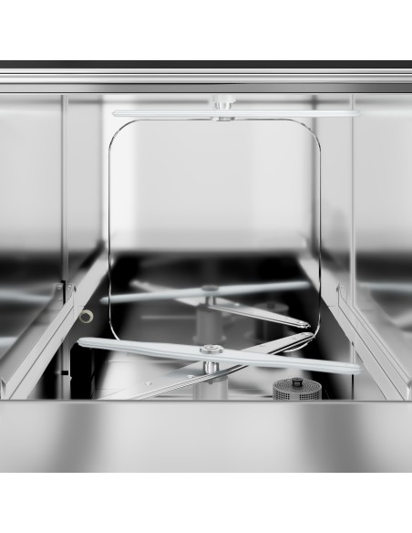 Lave-verres professionnel à double paroi avec pompe de vidange 35 x 35 - 6