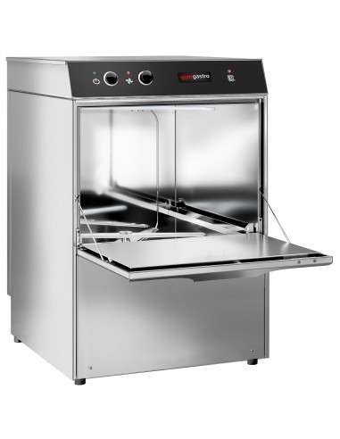 Lave-verres professionnel avec pompe de vidange 40 x 40 - 2,97 kW - 2