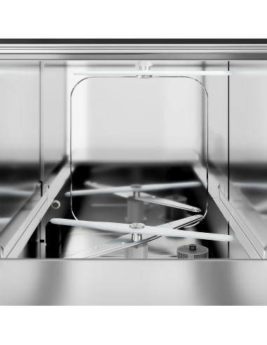 Lave-verres professionnel avec pompe de vidange 40 x 40 - 2,97 kW - 6