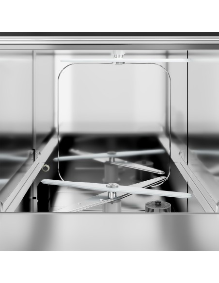 Lave-verres professionnel avec pompe de vidange 40 x 40 - 2,97 kW - 6