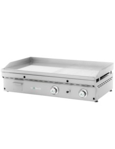 Fry-Top électrique FULL-CROM rainurée en CHROME - L900 | Mainho