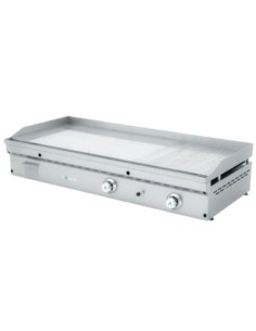 Fry-Top électrique FULL-CROM rainurée en CHROME - L1200 | Mainho
